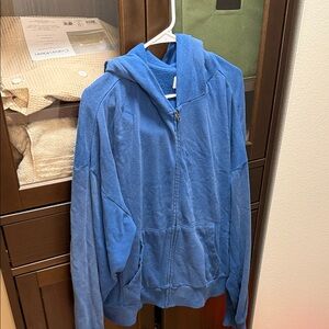 Blue Elwood Zip-Up Hoodie